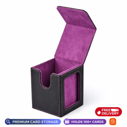 Leather Card Deck Box Magnetic Commander Trading Card Storage Box For TCG MTG UK - Image 3