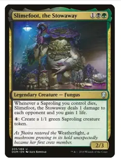 Slimefoot, the Stowaway Custom Commander Deck MTG Magic the Gathering - Image 1
