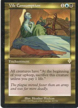 MTG: Invasion: Vile Consumption: Lightly Played Condition - Image 1
