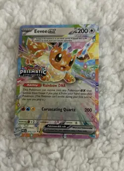 Eevee EX 075/131 Stamped Prismatic Evolutions Surprise Box Promo - Image 1