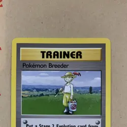 Pokemon Breeder 105/130 Rare Base Set 2 Pokemon Card LP - Image 2