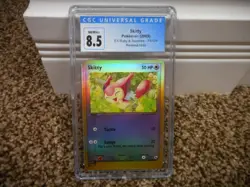 Skitty cgc 8.5 NM MINT+ REVERSE HOLO EX Ruby & Sapphire E-Reader 71/109 psa card - Image 1