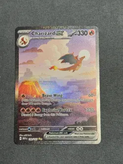 Pokemon SV Scarlet & Violet 151 Charizard EX Card 199/165 Sir NM Condition - Image 1