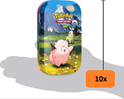 Pokemon TCG Mega Evolution Ascended Heroes Mini Tins Sealed x10 + Display Box - Image 1