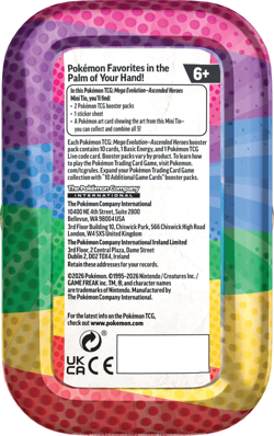 Pokemon TCG Mega Evolution Ascended Heroes Mini Tins Sealed x10 + Display Box - Image 3