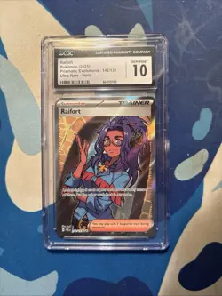 Raifort Full Art 142/131 Prismatic Evolutions Pokemon Card CGC GEM MINT 10 Ultra - Image 1