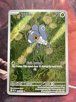 Nymble 96/94 Pokemon Phantasmal Flames Holo Illustration Rare Card NM 🦗 - Image 1