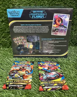 Pokemon TCG Phantasmal Flames Elite Trainer Box (ETB) & 2 Mega Packs Lot SEALED - Image 2