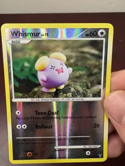 Pokemon Whismur 132/147 Reverse Holo 2009 Supreme Victors MP - Image 3