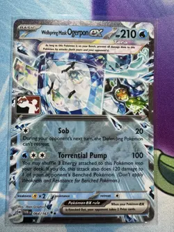 Pokemon TCG - Wellspring Mask Ogerpon EX - 064/167 - Play! Prize Pack 6 Stamp - Image 1