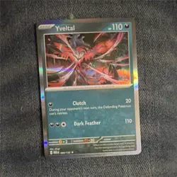 Pokemon Yveltal Basic Pokemon Holo Card 088/132 110 HP Darkness English - Image 1