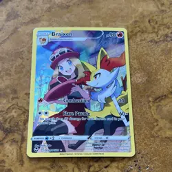 Pokemon Braixen TG01/TG30 Silver Tempest Ultra Rare Full Art Holo Card - Image 1