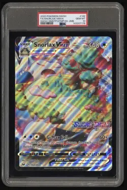 SNORLAX VMAX FA JUMBO GAMESTOP EXCLUSIVE PSA 10 GEM MINT POP 3 POKEMON 2020 SWSH - Image 1