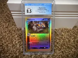 Mightyena cgc 8.5 NM MINT+ REVERSE HOLO EX Ruby & Sapphire E-Reader 10/109 psa - Image 1