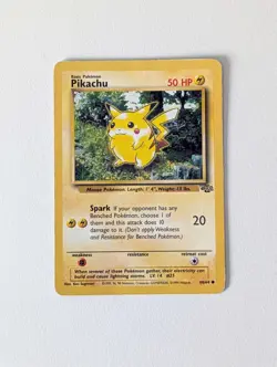 Pokemon Card WOTC Pikachu 60/64 Jungle Non-holo Common Unlimited - MP - Image 1