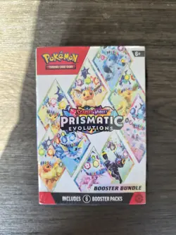 Pokemon TCG: S&V Prismatic Evolutions Booster Bundle (6pks) Factory Sealed - Image 1