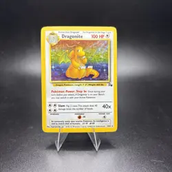 1999 Pokemon Vintage Fossil Dragonite Holo Rare 4/62 HP-DMG -j - Image 1