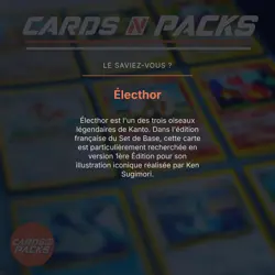 Carte Pokemon Electhor 16/102 Holo Set de base Edition 1 PSA 8 ✨ - Image 4