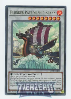 Yugioh Plunder Patrollship Brann GFP2-EN135 Ultra Rare 1st Edition Near Mint - Image 1