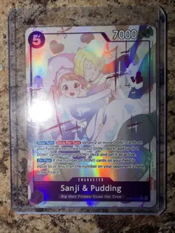Sanji & Pudding EB02-035 (Alternate Art) One Piece Card Game ENGLISH NM - Image 1