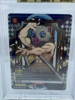 Inosuke Hashibira (078) (R*) Holo - Demon Slayer (UE05BT) Union Arena - BGS 10 - Image 2