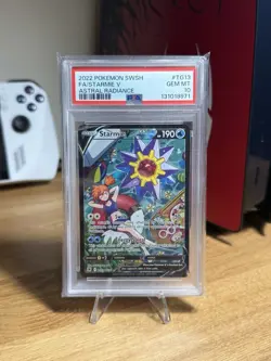 Pokemon TCG Starmie v Astral Radiance Holo Ultra Rare Card TG13/TG30 PSA 10 - Image 1