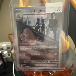 Pokemon TCG Team Rocket's Dugtrio 239/217 ASC Full Art Holo Stage 1 100HP - Image 1