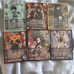 Jasco Games My Hero Academia CCG UniVersus 6 Card Lot Endeavor Stain Mt. Lady - Image 1