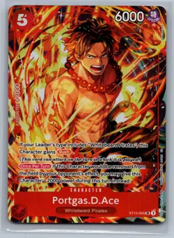 Portgas.D.Ace (Illustration Box Vol.5) SR One Piece Promotion Cards ST15-005 NM - Image 1