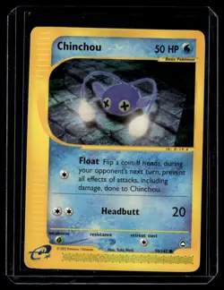 Chinchou 070/147 Aquapolis Common English Pokemon Card - Image 1