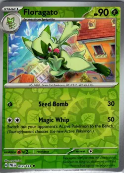 FLORAGATO 014/193 REVERSE HOLO PALDEA EVOLVED POKEMON CARD NM-Mint - Image 1