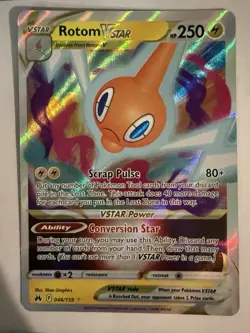 Rotom Vstar Hp 250 Foil #46 Pokemon Card 2023 - Image 1