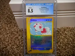 Goldeen cgc 8.5 NM MINT+ REVERSE HOLO Aquapolis 2003 E-Reader 78/147 psa card - Image 1