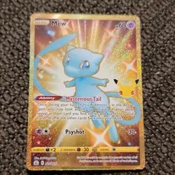 Pokemon TCG Mew Celebrations Classic Collection Secret Rare Holo Card 025/025 - Image 1