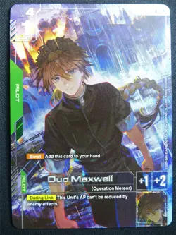 Duo Maxwell GD01-090 R+ Alt Art Foil - Gundam Card #47A - Image 1