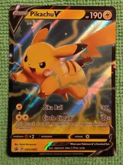 Pikachu V SWSH: Sword & Shield Promo Cards #SWSH063 - Image 1