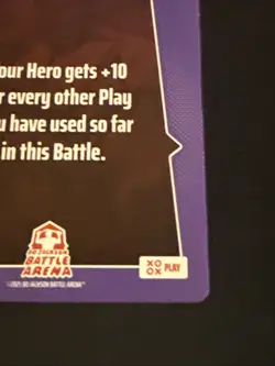 2025 Bo Jackson Battle Arena Alpha Update Play Card PL-7 ~ 10 Per Play ~ SSP - Image 3