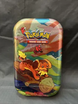 Pokemon TCG - Paldea Friends Mini Tin - 2 Booster Packs/Sticker Sheet/Art Card - Image 1