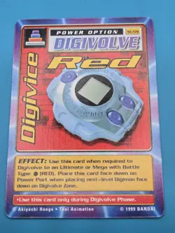Bandai Digimon Trading Card Starter Deck 1 Digivice Red St-59 1st Edition NM - Image 1