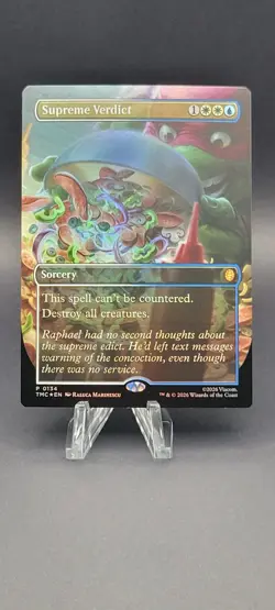Supreme Verdict (Borderless) Commander: Teenage Mutant Ninja Turtles Foil MTG - Image 1