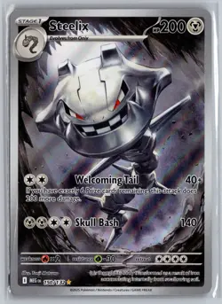 Steelix 150/132 Illustration Rare Mega Evolution NM Pokemon Card - Image 1