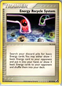 Energy Recycle System 81/115 Non Holo Unseen Forces - Pokemon Card - NM - Image 1