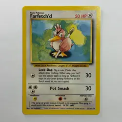 Pokemon TCG Farfetch'd Base Set #27/102 WOTC Vintage 1999 - Image 1