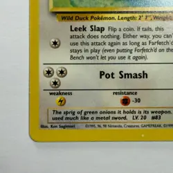 Pokemon TCG Farfetch'd Base Set #27/102 WOTC Vintage 1999 - Image 5