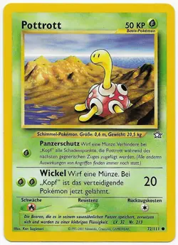 Pottrott # 72/111 Common Neo Genesis 2001 Pokemon Deutsch N.Mint to Mint Vintage - Image 4