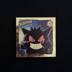 Gengar Artbox 1999 Pokemon Stickers Series 1 Prism Gold Nintendo G02 - Image 1