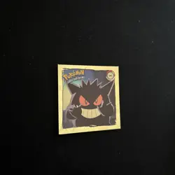 Gengar Artbox 1999 Pokemon Stickers Series 1 Prism Gold Nintendo G02 - Image 3