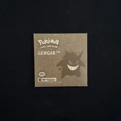 Gengar Artbox 1999 Pokemon Stickers Series 1 Prism Gold Nintendo G02 - Image 4