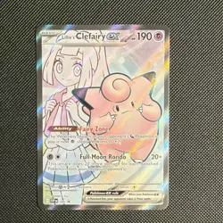 Pokemon TCG Lillie's Clefairy ex 195 Scarlet & Violet Promo EX Holo English - Image 1
