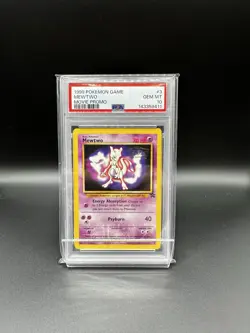 Pokemon Mewtwo Movie Promo 1999 PSA 10 03/53 Wotc Promo Ken Sugimori - Image 1